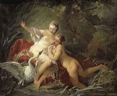 Leda e il cigno da François Boucher